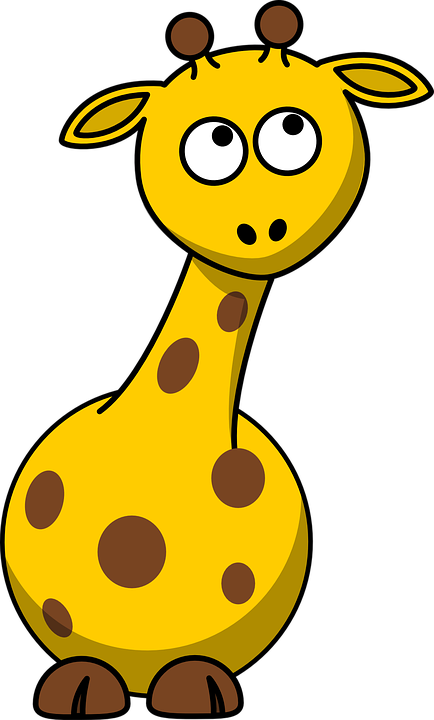 Clipart giraffe heart. Free image on pixabay