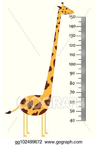 Pin on idea for. Clipart giraffe height chart