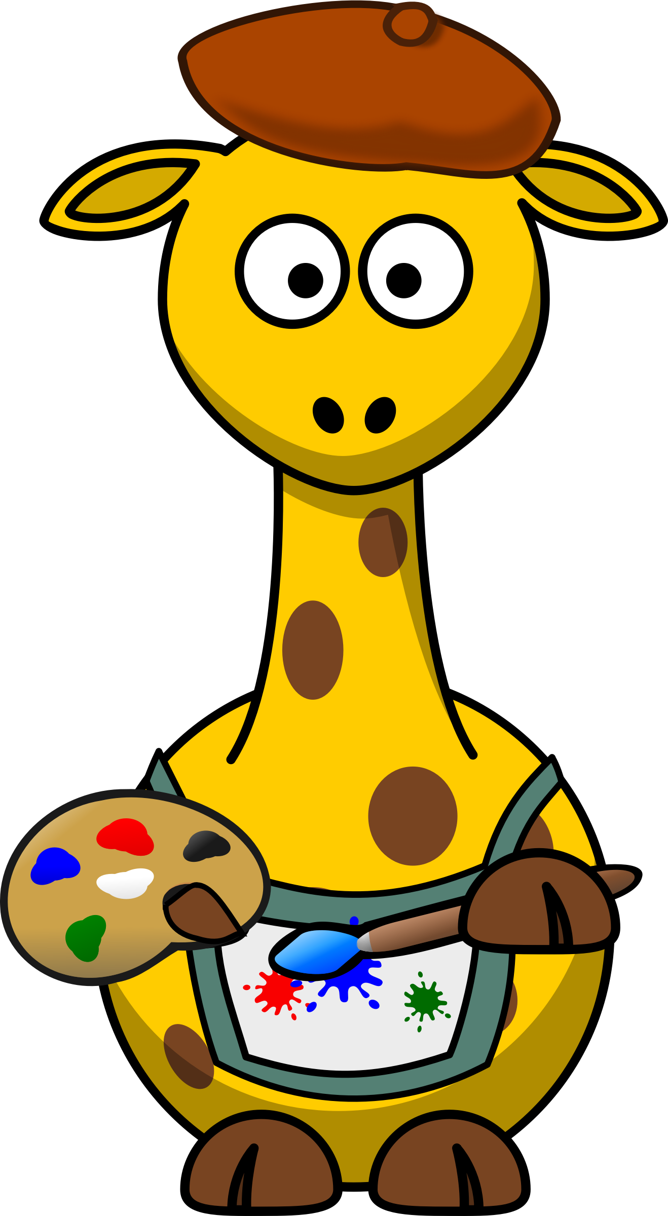 Giraffe big image png. Working clipart painter