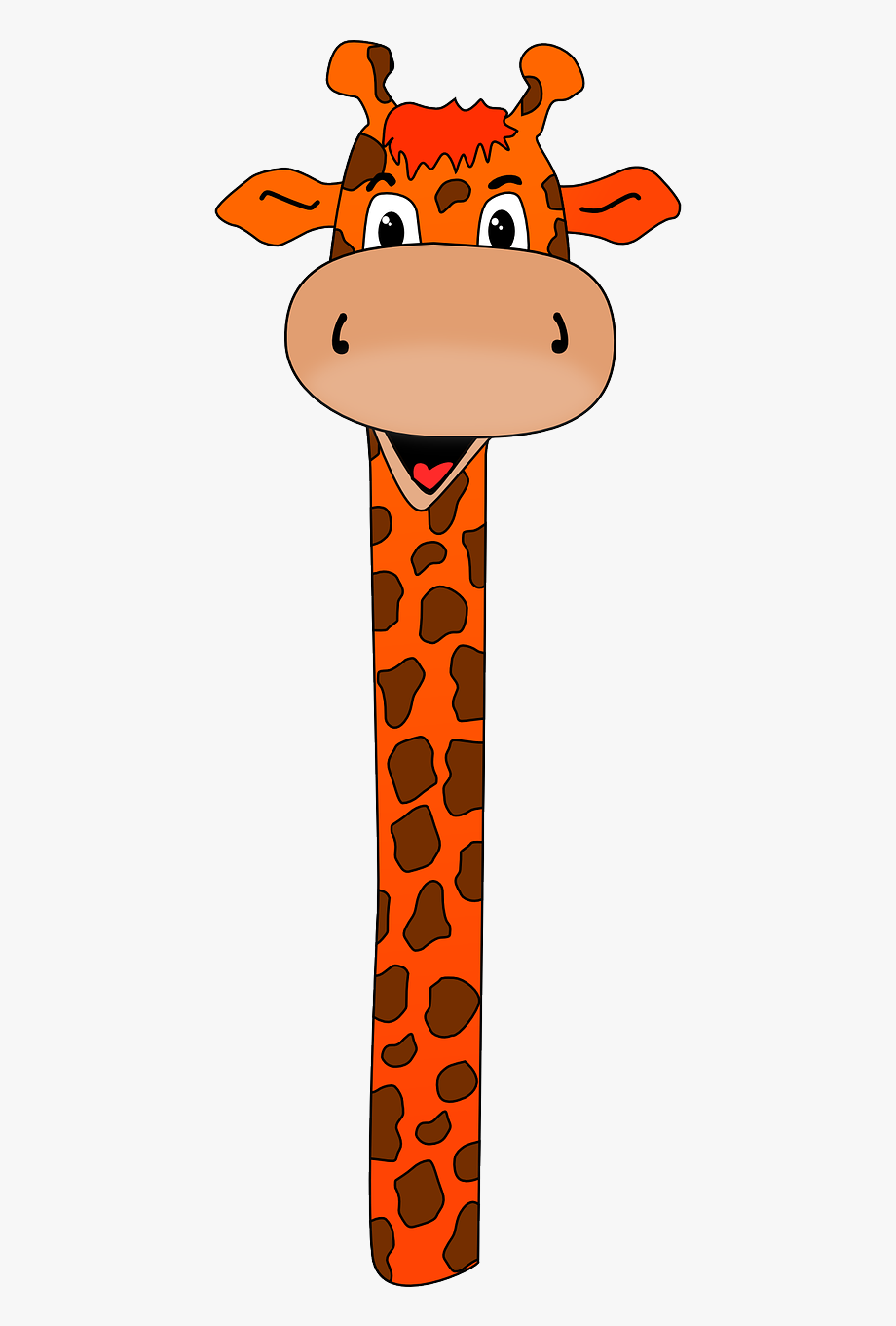 giraffe clipart neck