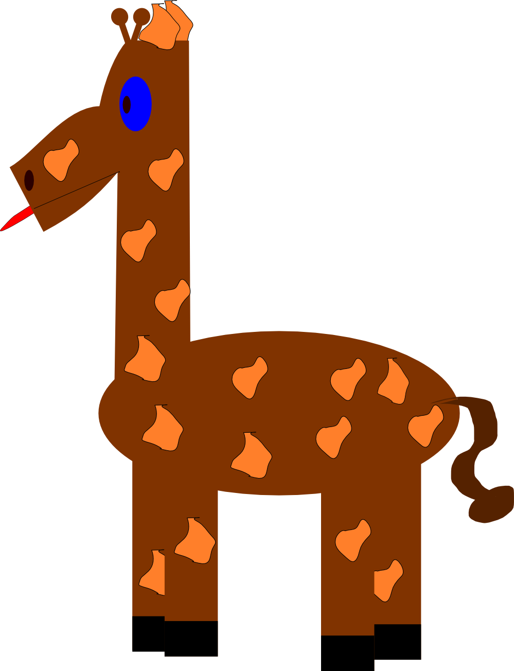 Giraffe orange