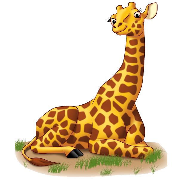 Giraffe clipart side view. Cute cartoon baby related