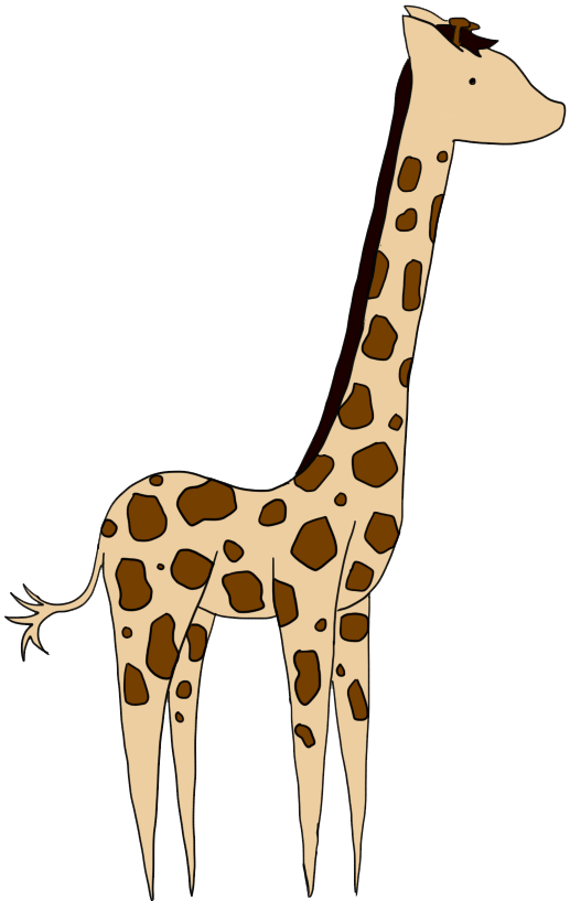 Clipart giraffe simple. By emibrus on deviantart