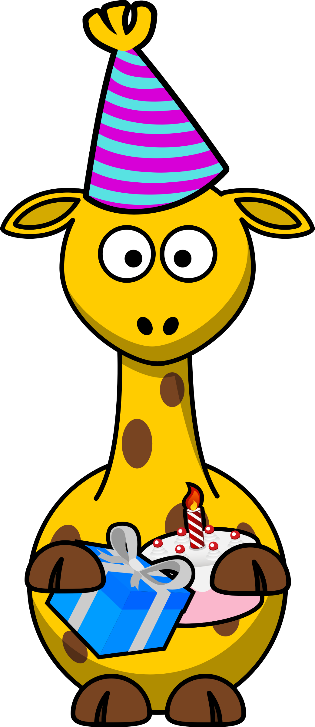 clipart giraffe swimming