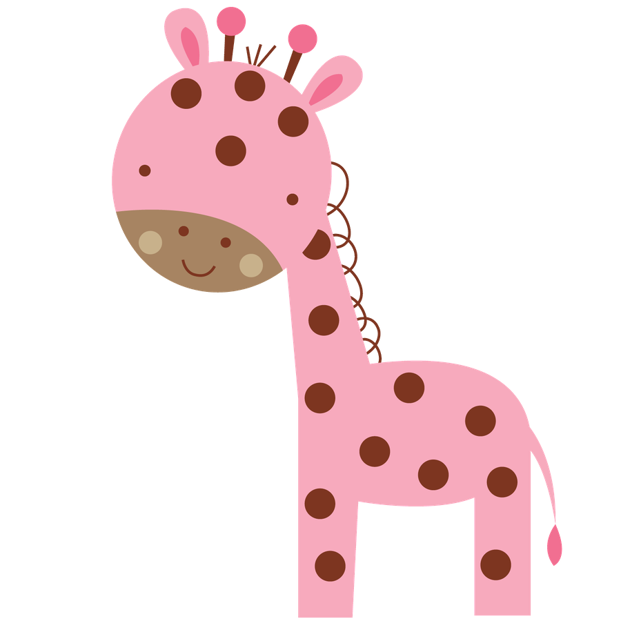 clipart girl giraffe