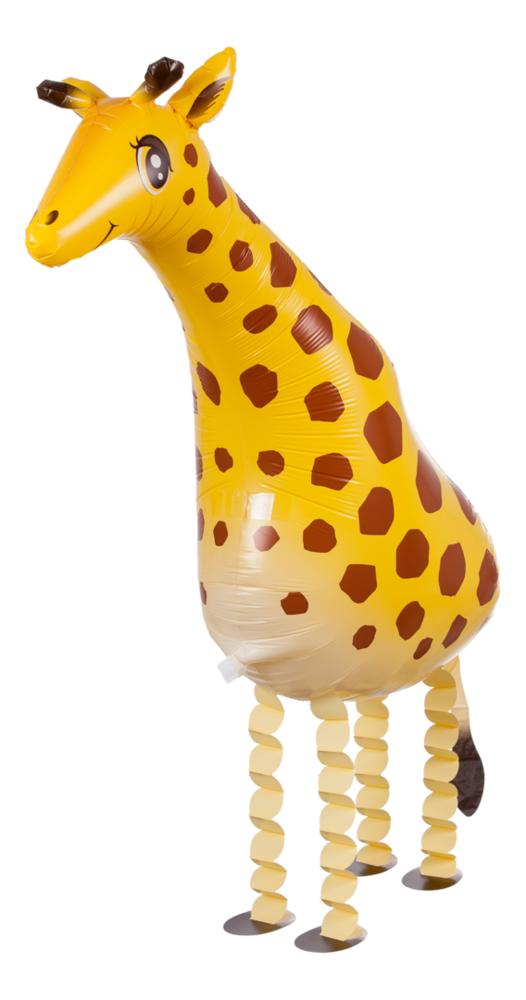 A gifts in balloon. Clipart giraffe walker