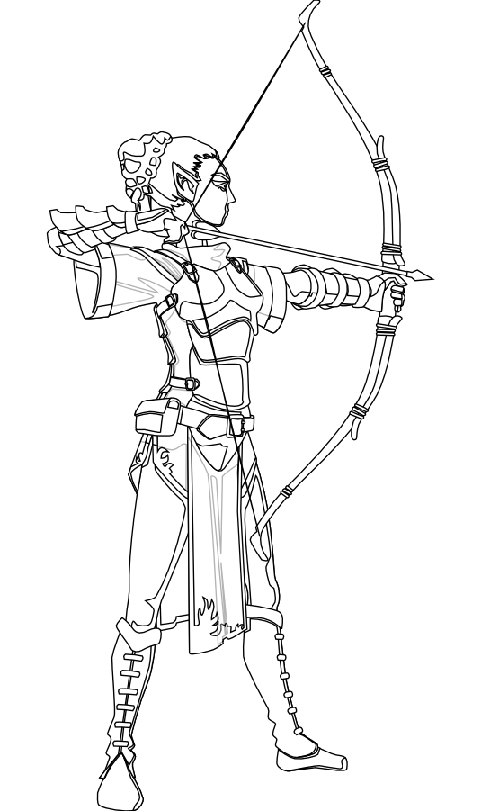 Clipartist net clip art. Clipart girl archery