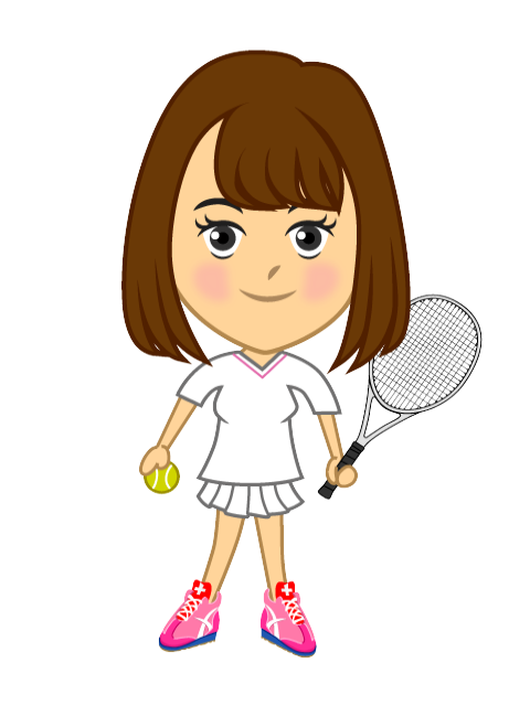 clipart girl badminton