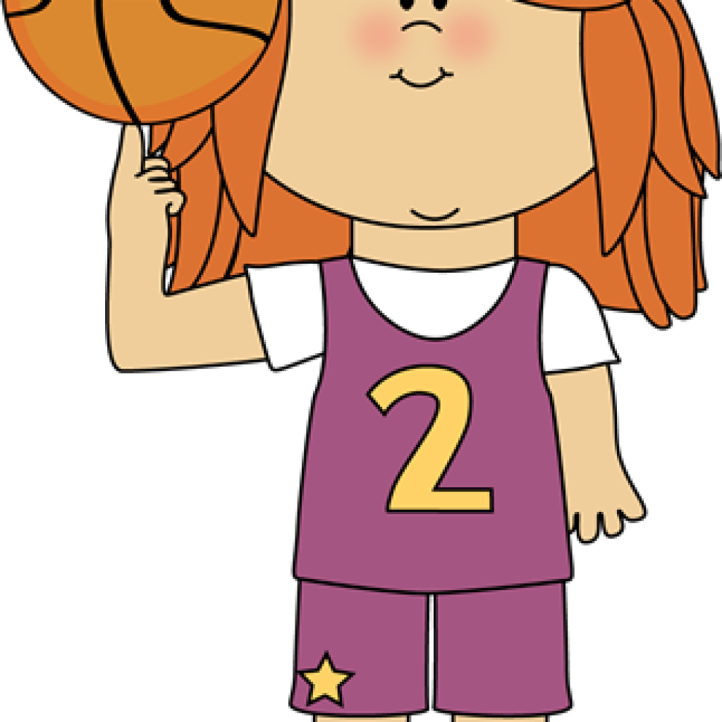 clipart girl basketball player