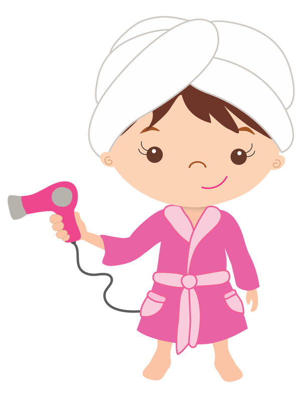 Girls pamper parties and. Clipart girl chore