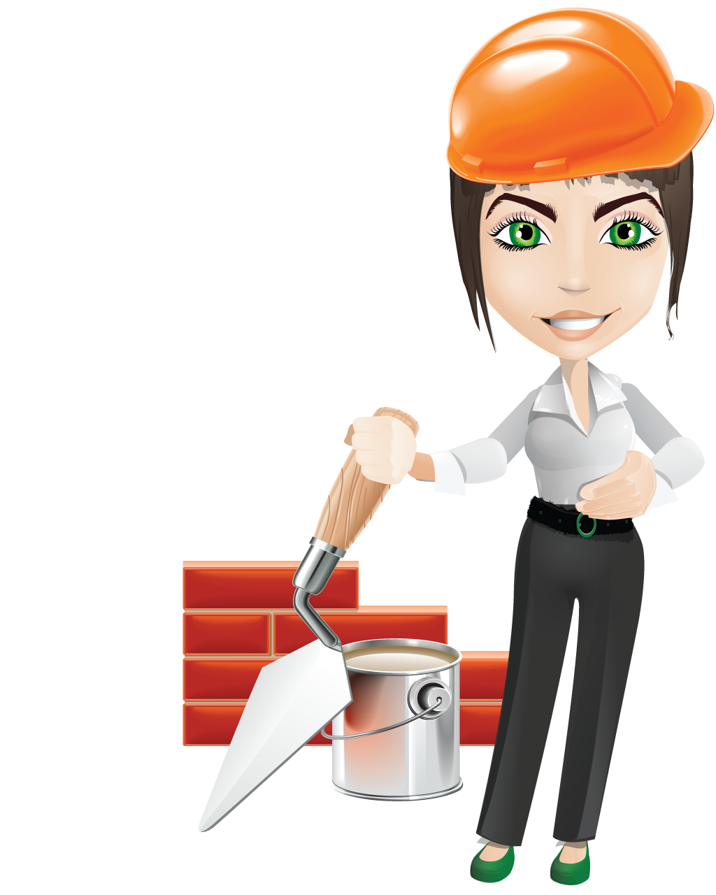 Index of wp content. Clipart girl construction