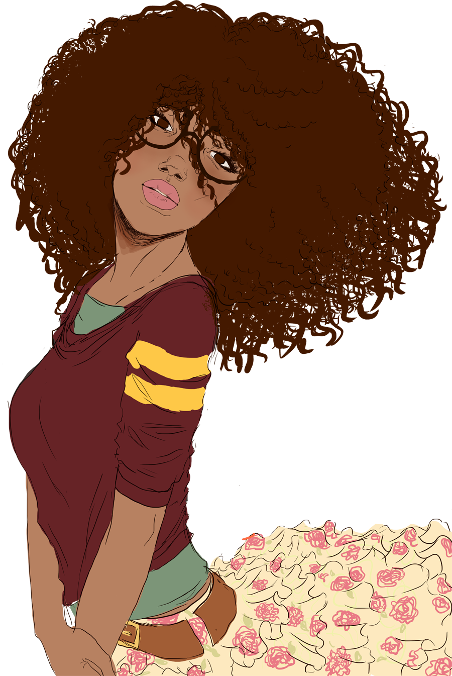Clipart girl curly hair. Coming to terms with