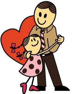 Daughter many interesting cliparts. Father clipart loving dad