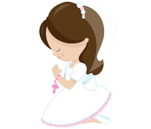 girl clipart first communion