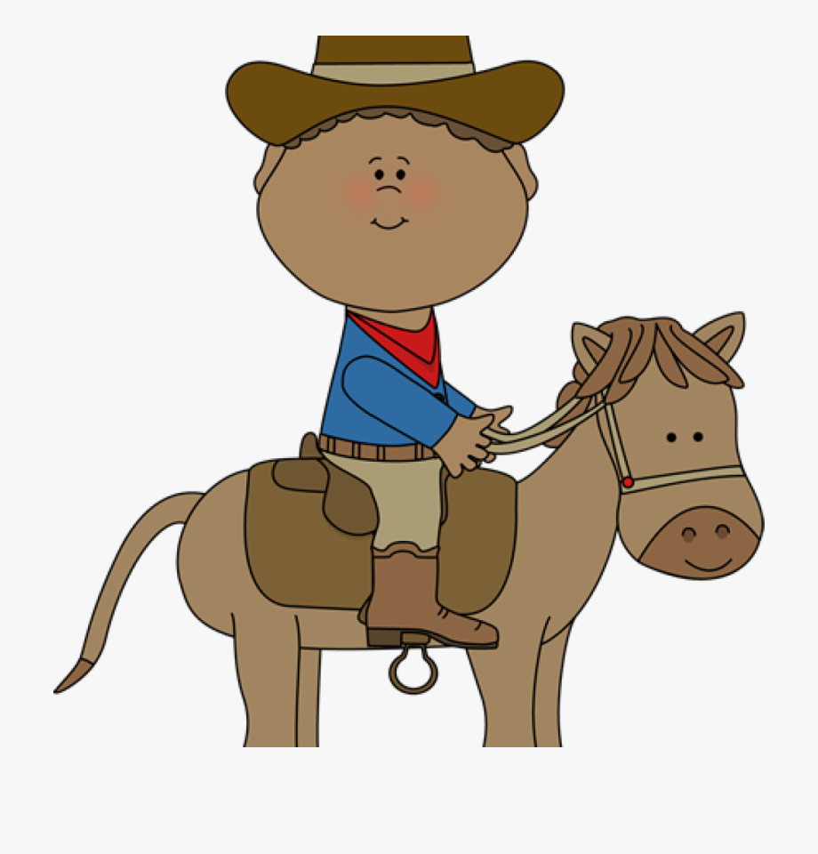 cowboy clipart horseback riding