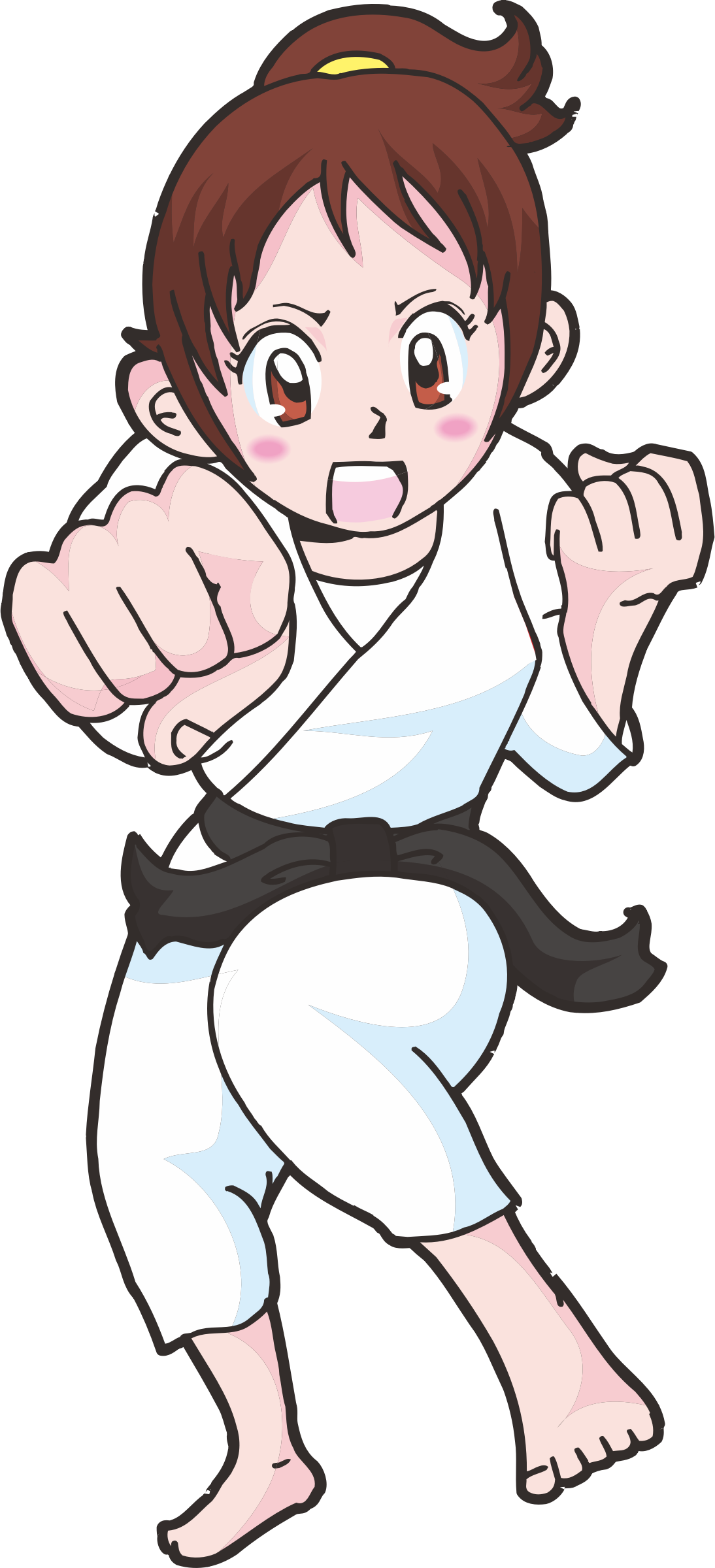 girl clipart martial arts