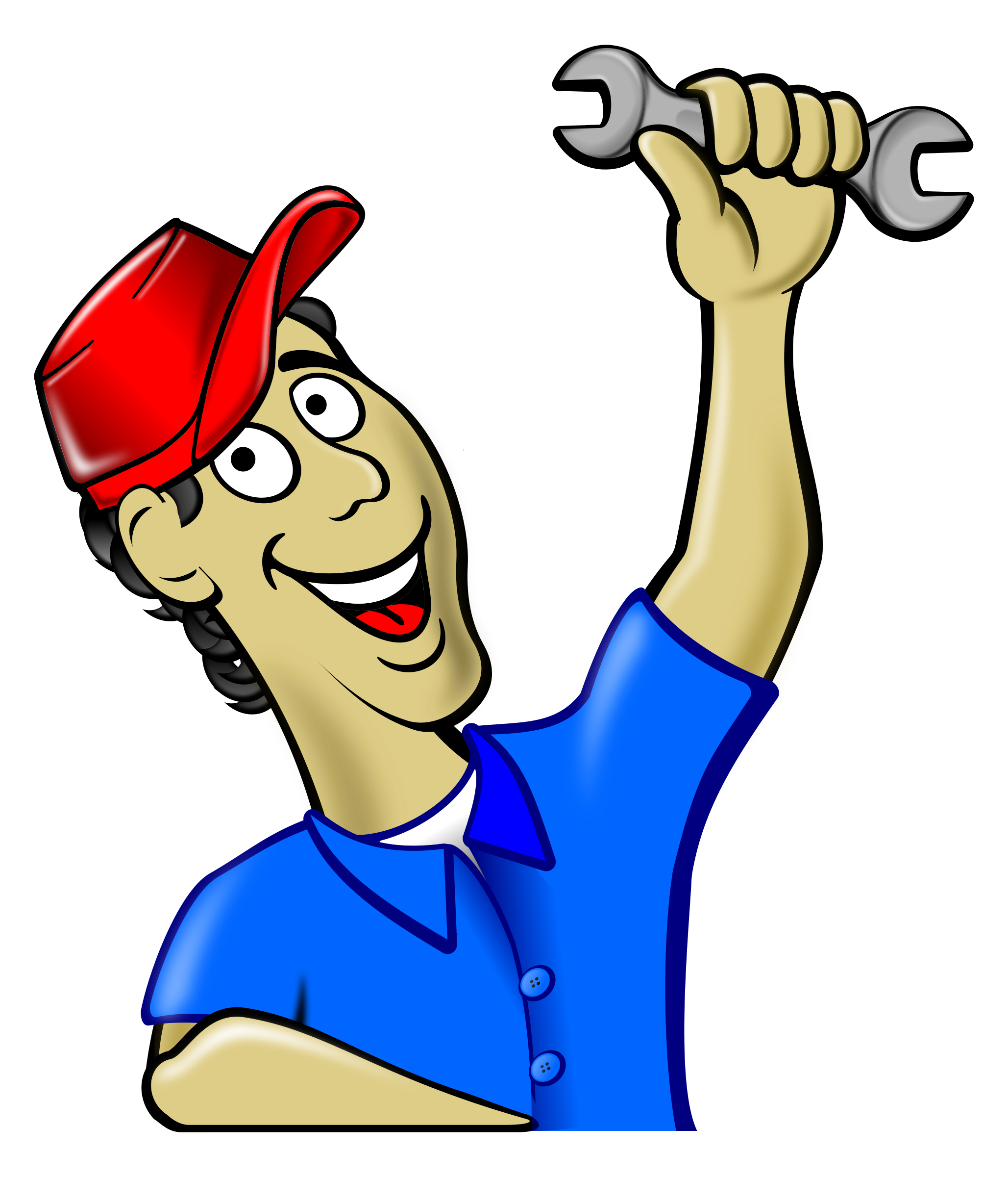 Mechanic clip art free. Plumber clipart cartoon