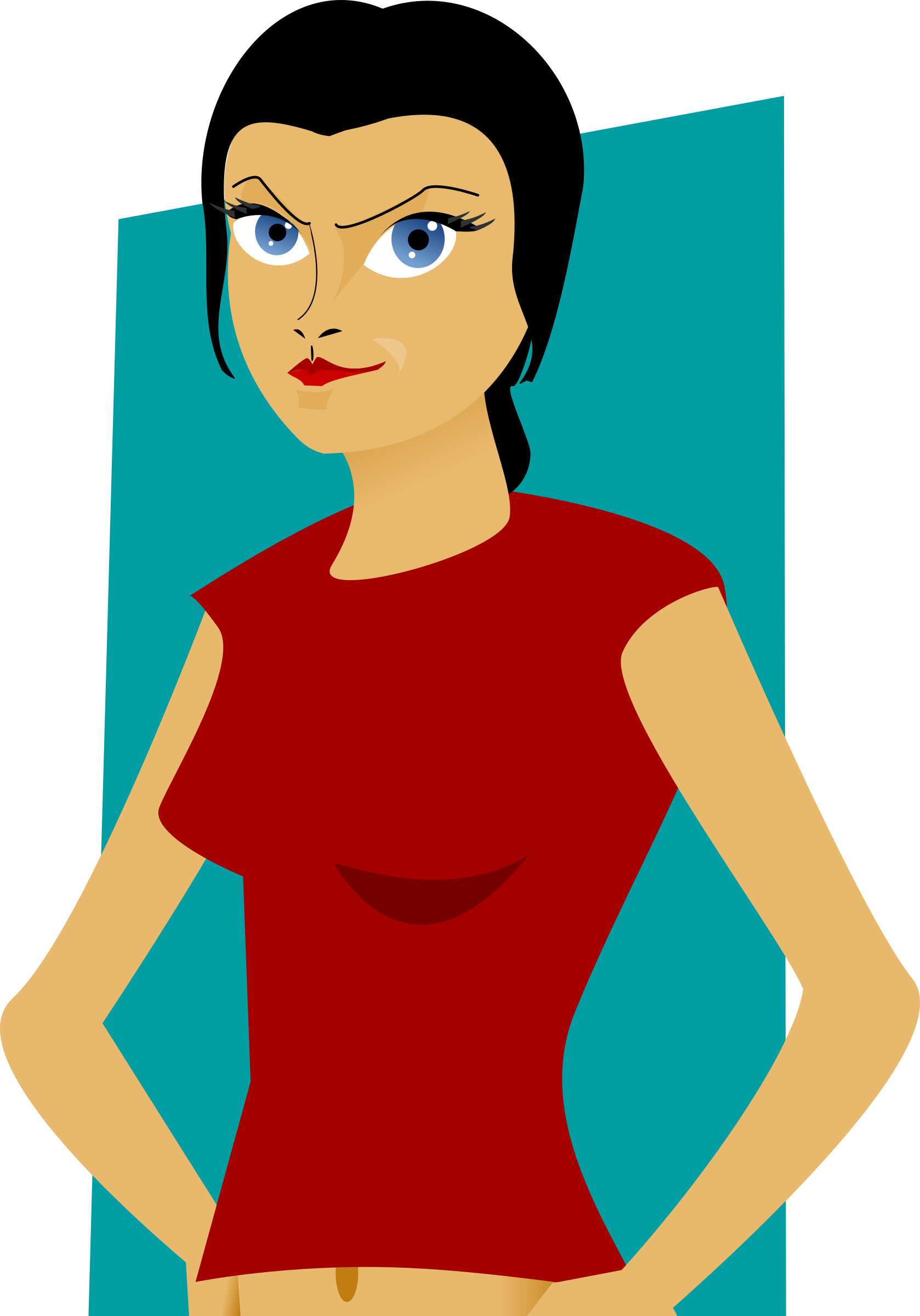 Female clipart angry. Girl with top big