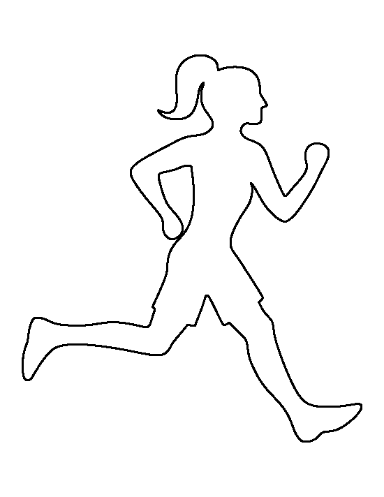 Running man pattern sablonok. Volleyball clipart stencil
