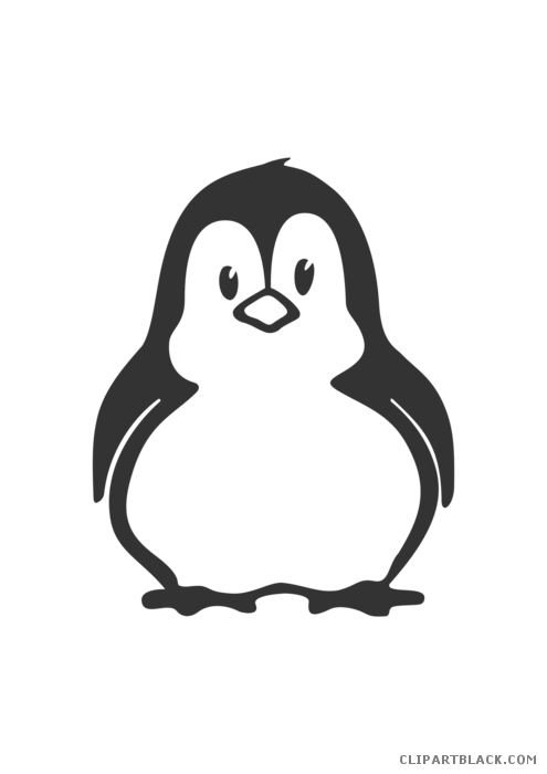 Black and white animal. Clipart penguin walking