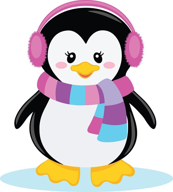 penguin clipart scarf