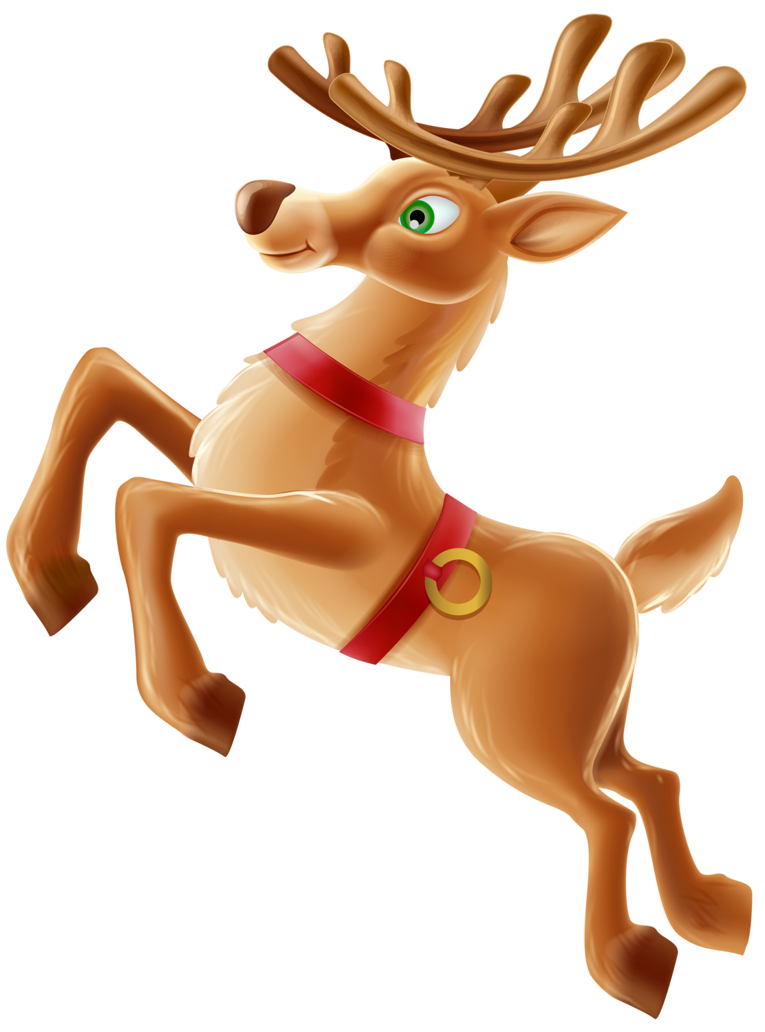deer clipart merry christmas