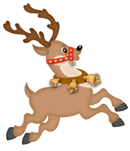 clipart girl reindeer