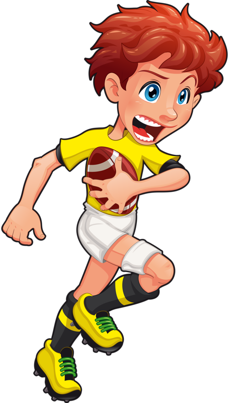 Personnages illustration individu personne. Clipart girl rugby