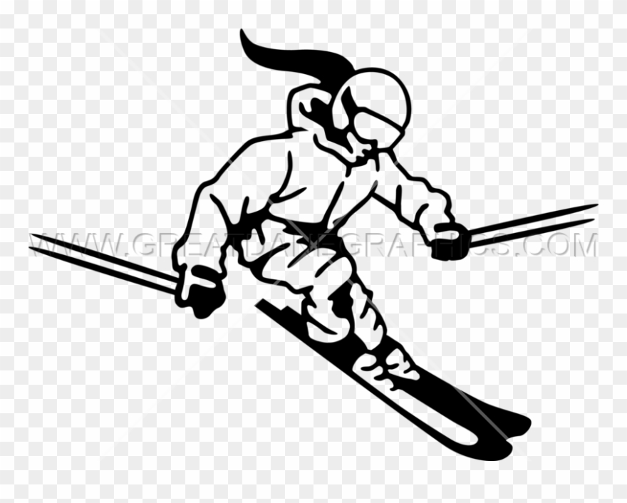 skis clipart female skier