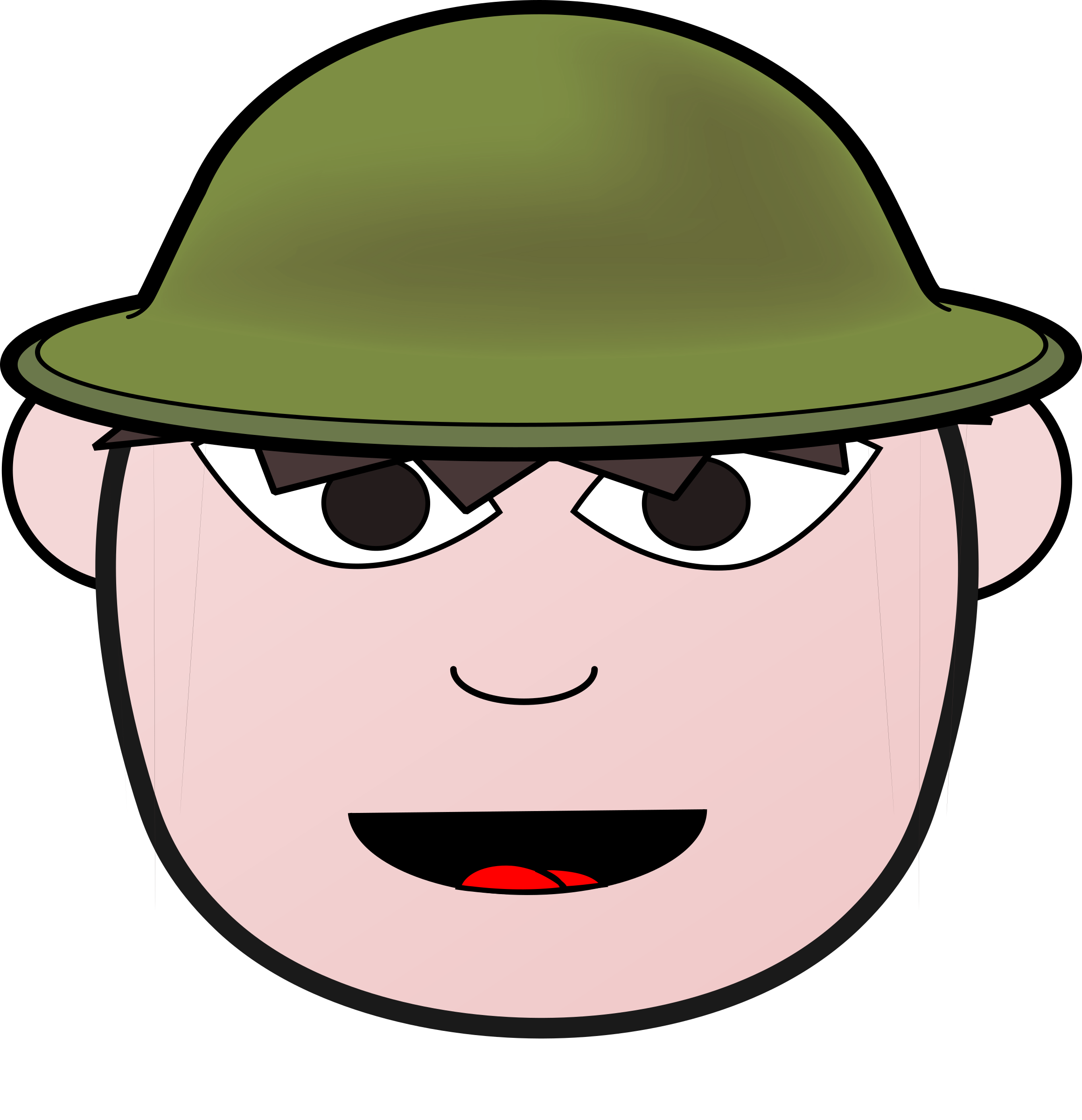clipart girl soldier