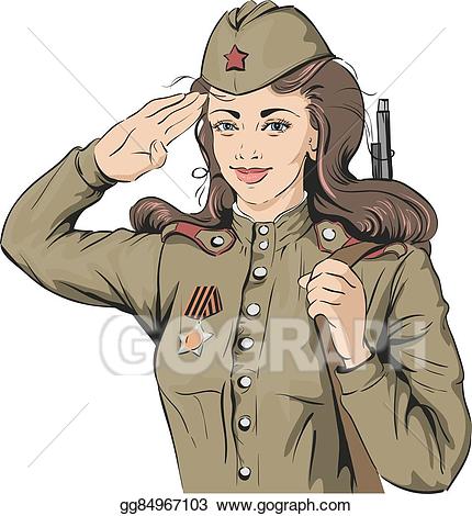 soldiers clipart female