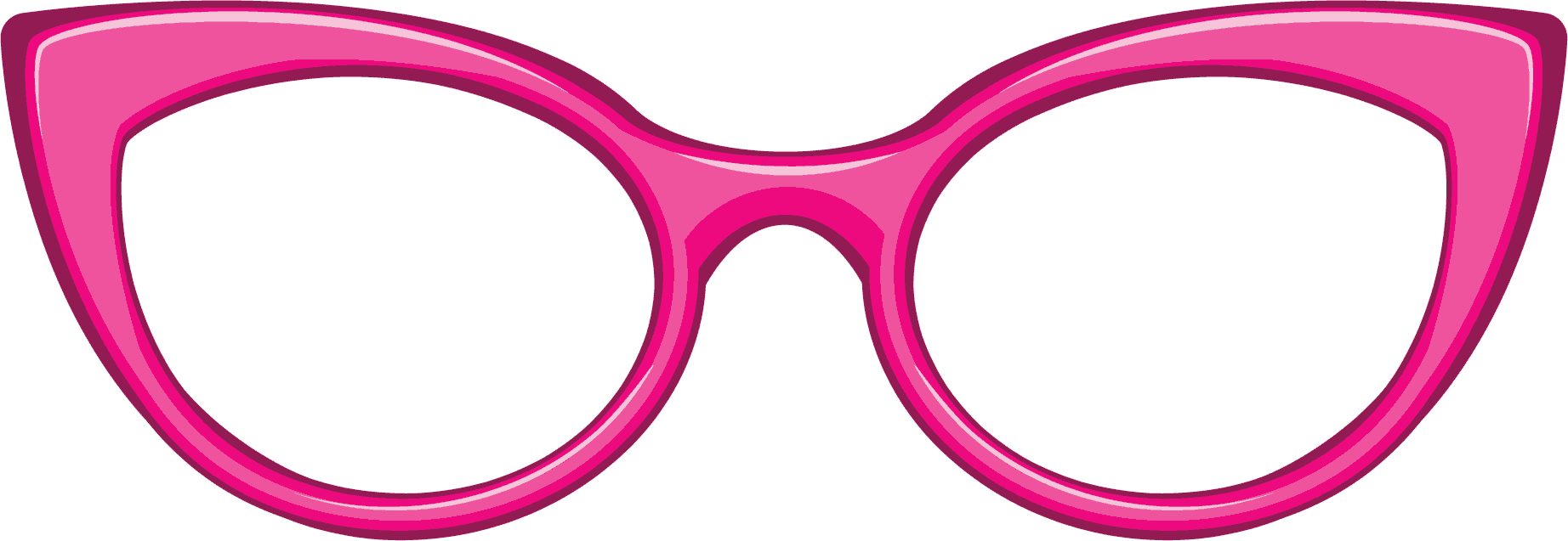 clipart glasses pink