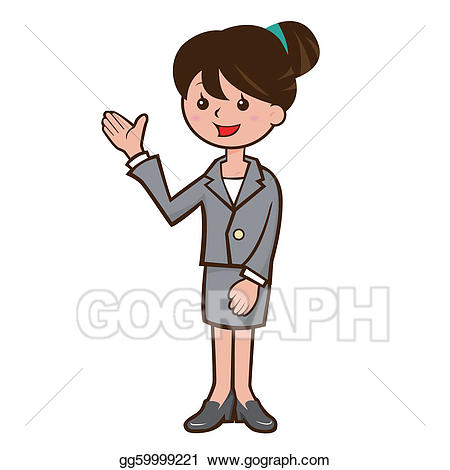 clipart girl tour guide