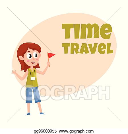 clipart girl tour guide