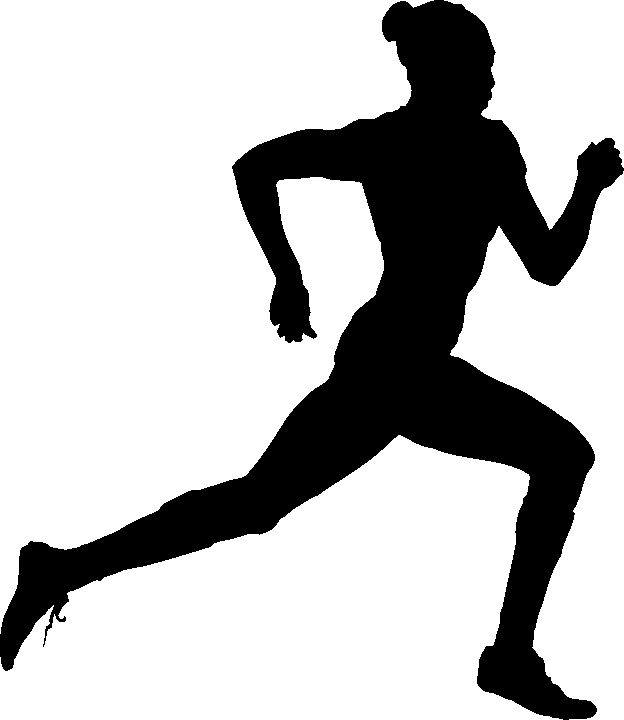 silhouette clipart track and field