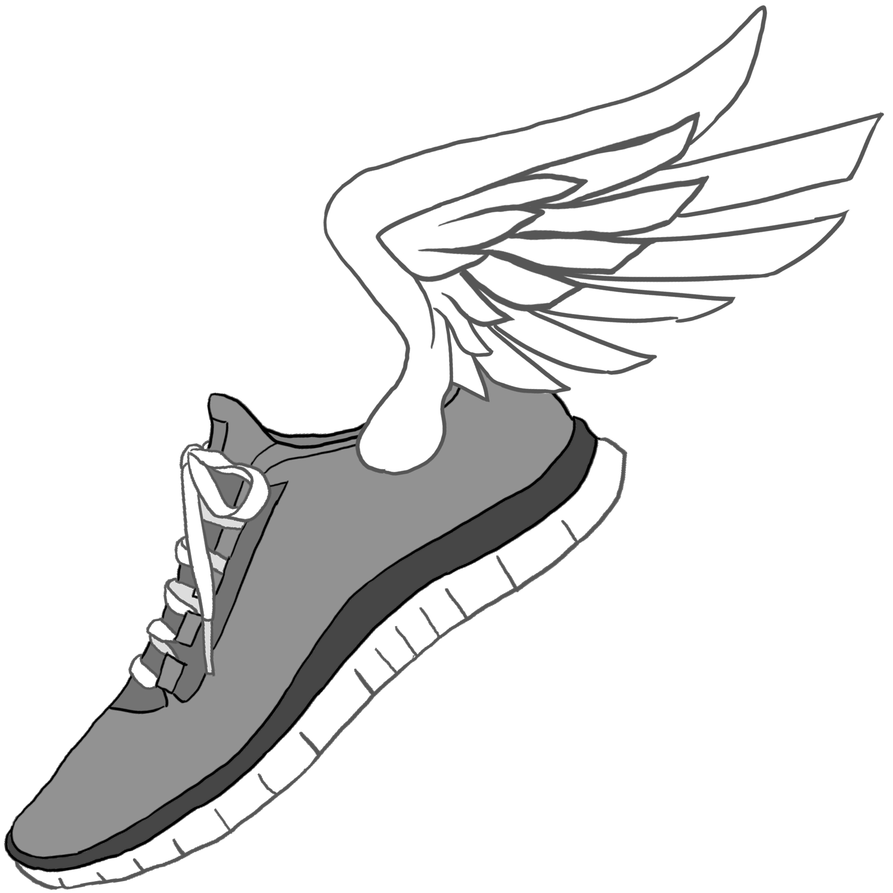Wing clipart track and field.  views pinterest shoes