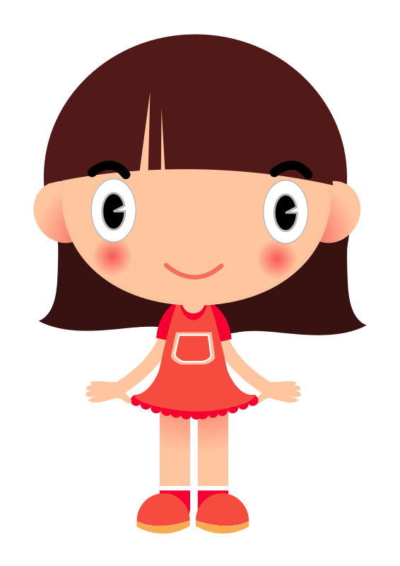 clipart girl transparent background