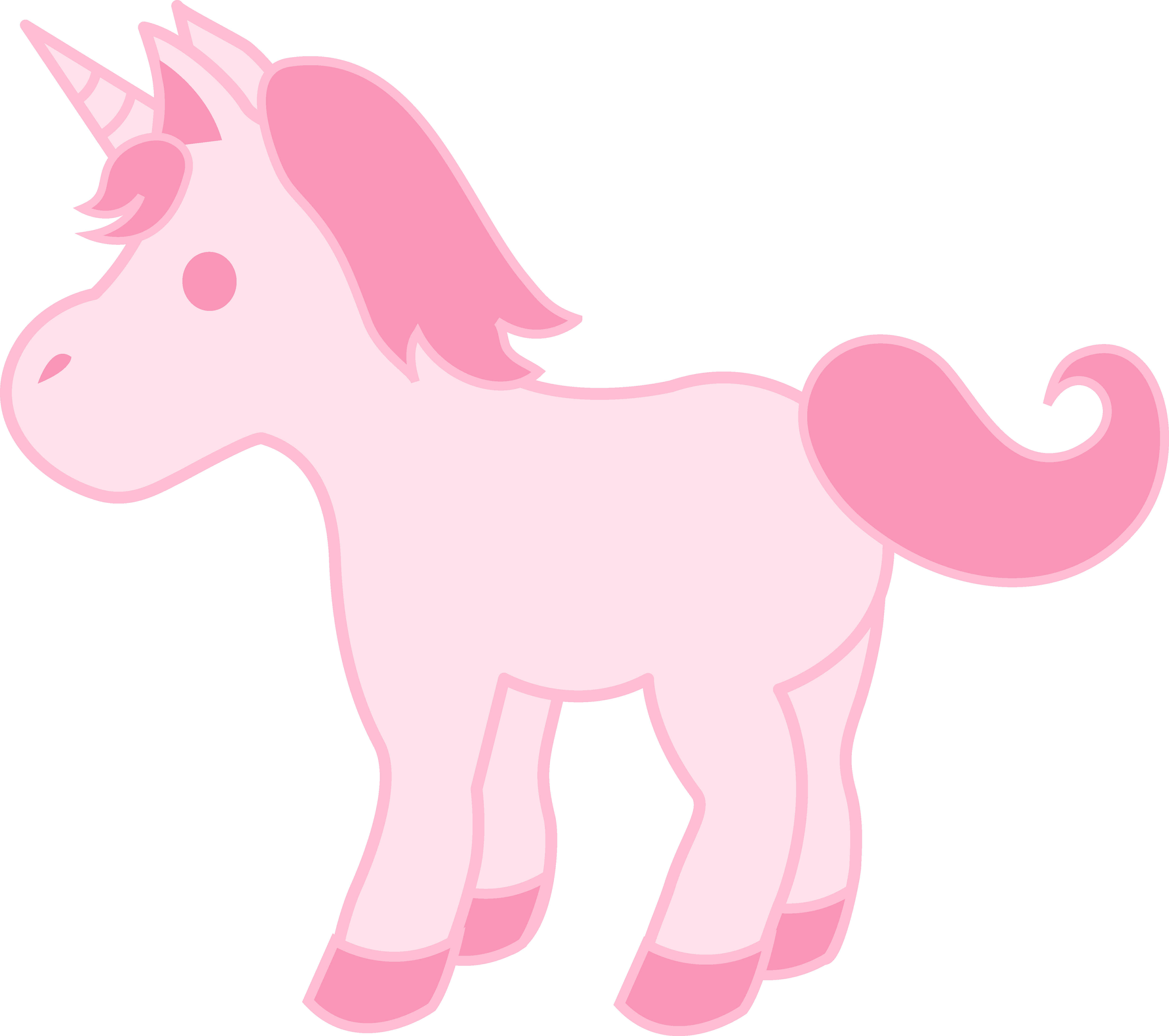  collection of pink. Clipart unicorn file