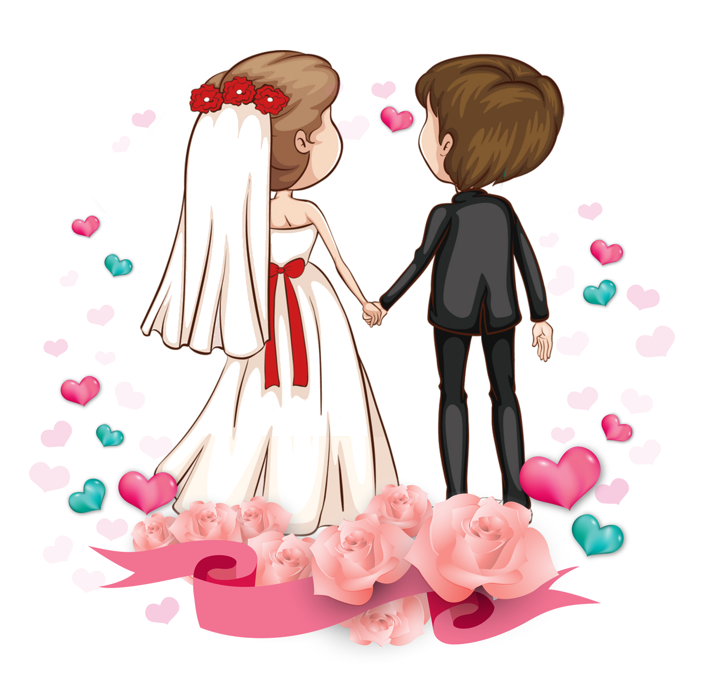 girl clipart wedding