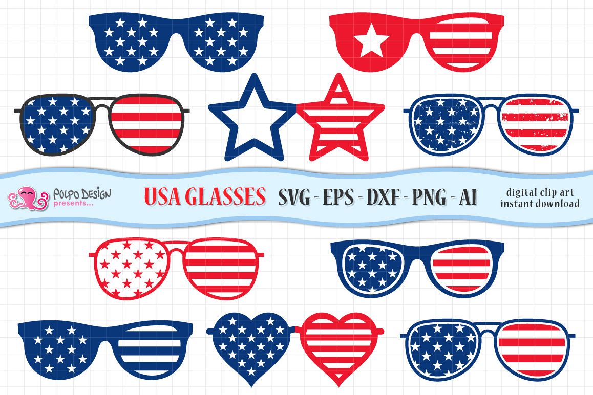 Sunglasses Clipart Fourth July Sunglasses Fourth July Transparent FREE 