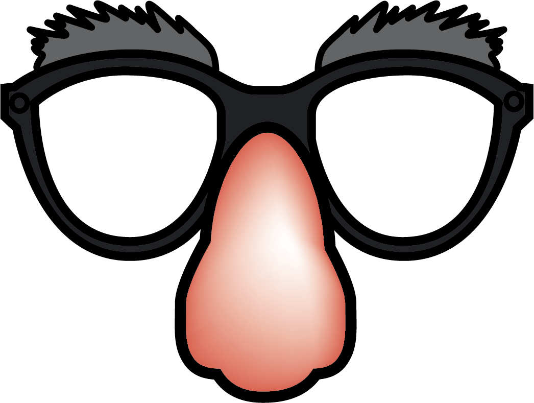 Funny glasses . Clipart mouth eye