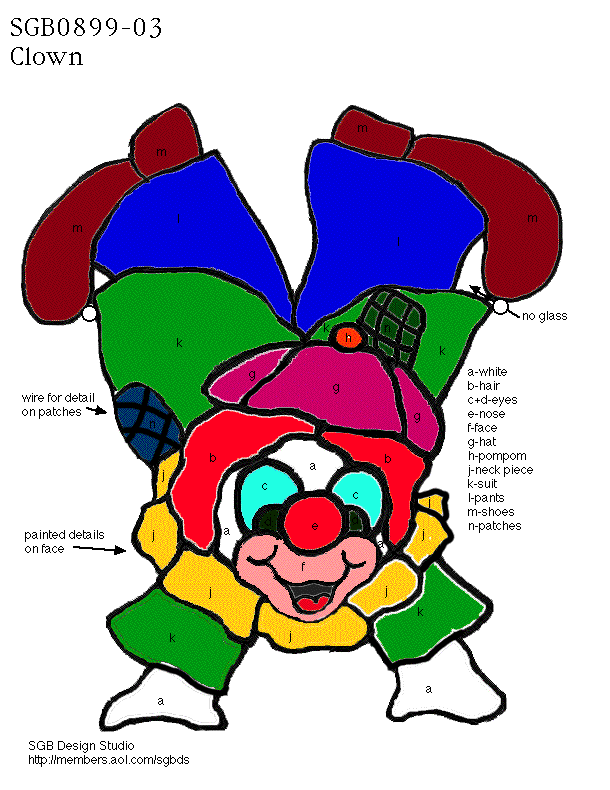Clipart glasses clown. Stained glass patterns pattern