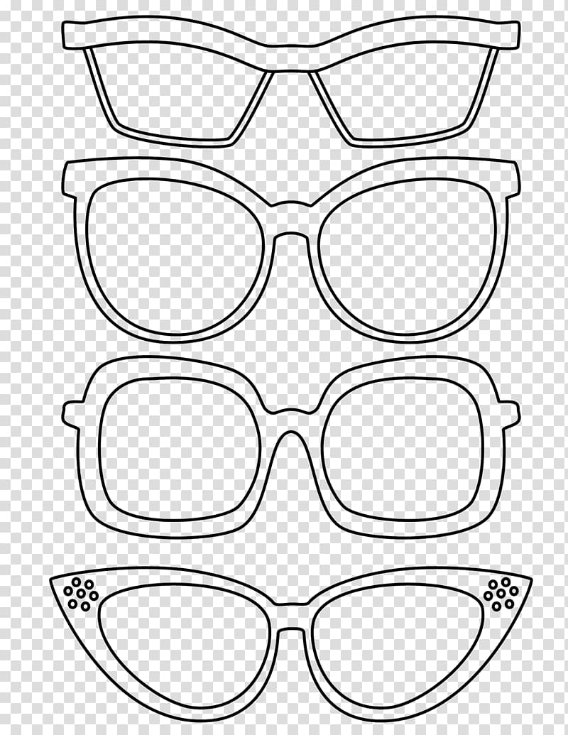 clipart glasses coloring
