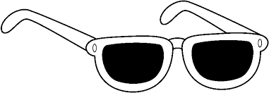 glasses clipart coloring