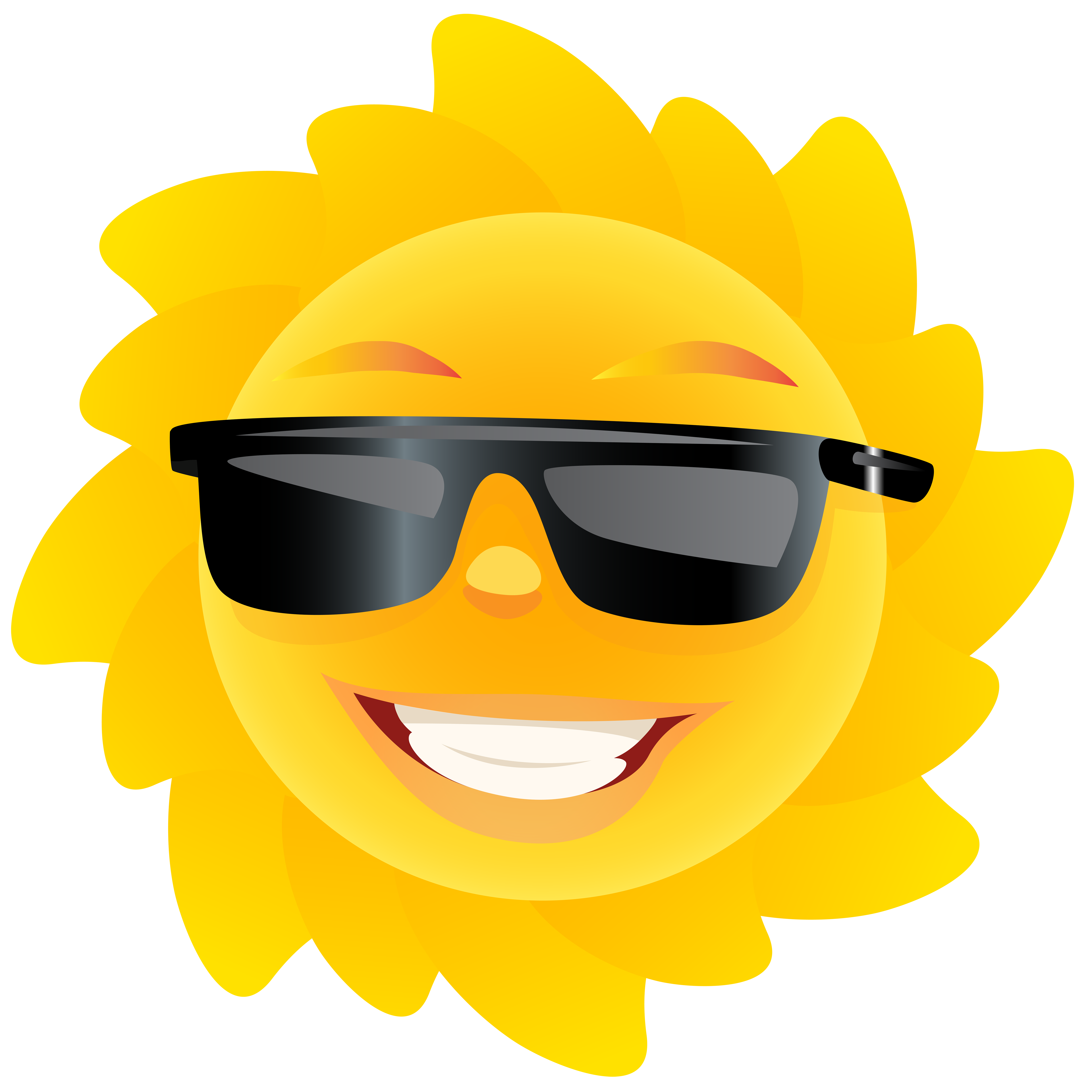 clipart sun cute