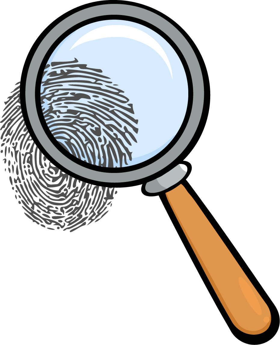 Magnifying glass detective free. Evidence clipart mystery genre