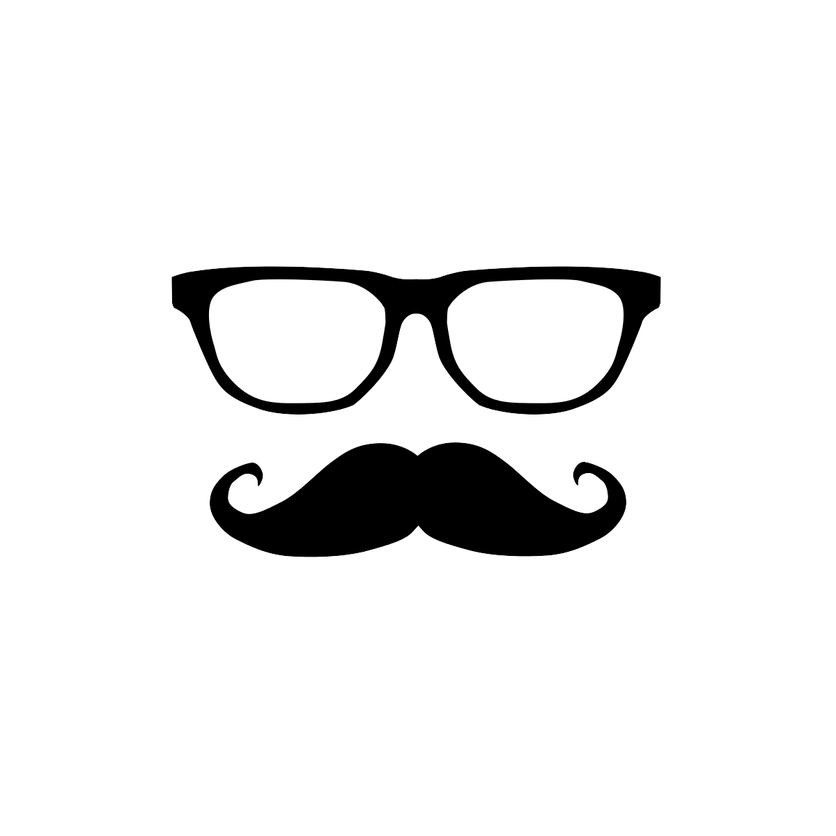 Clipart glasses gentleman. Drawn mustache pencil and