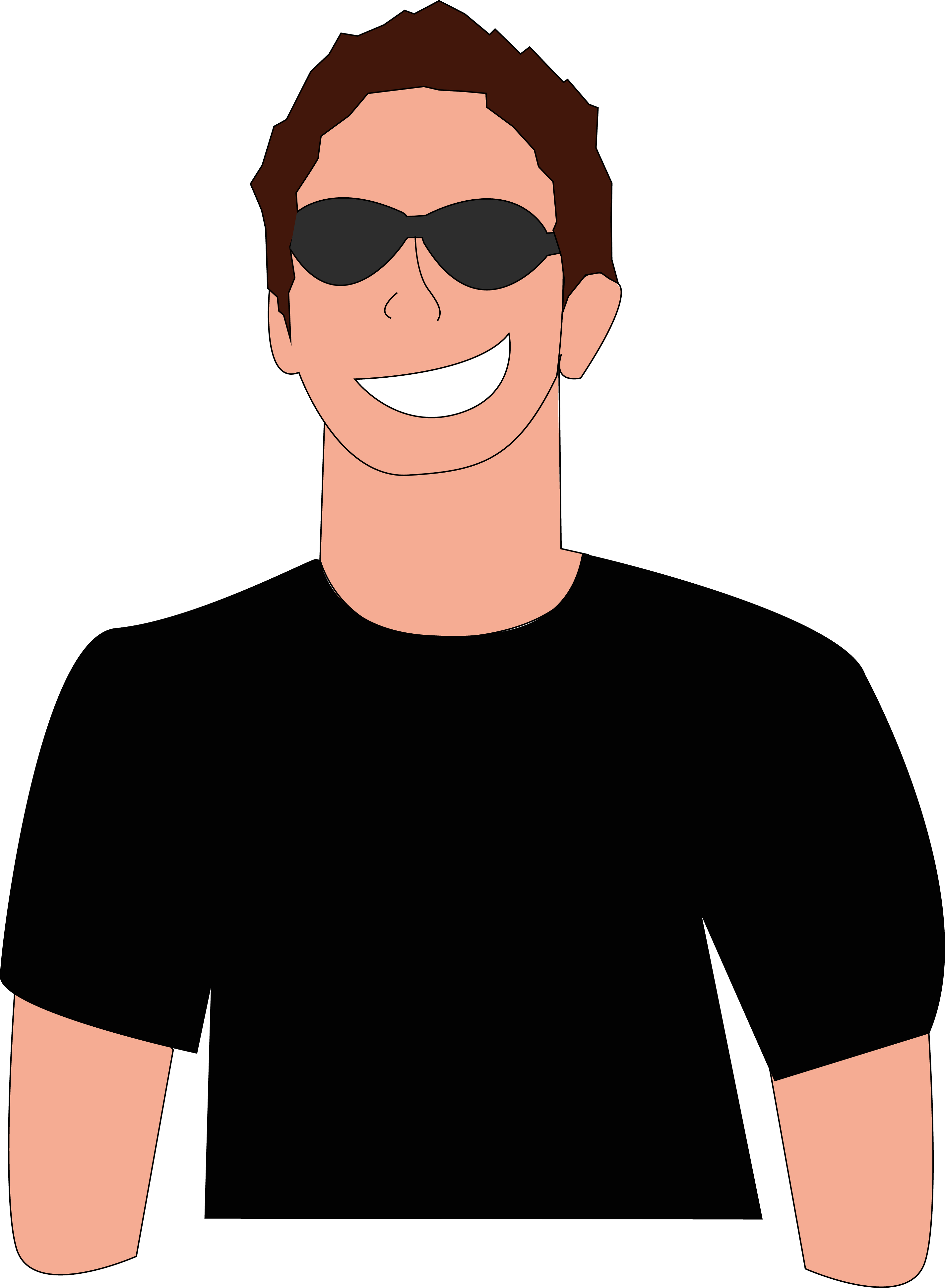  collection of wearing. Sunglasses clipart man clipart
