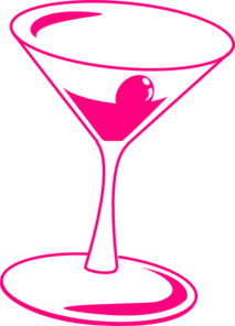 Cocktail household kitchen . Martini clipart pink wine glass