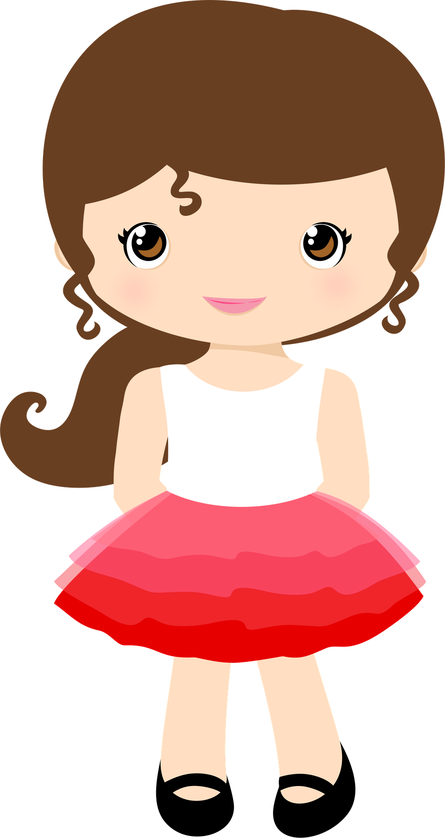 hello clipart simple lady